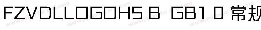 FZVDLLOGOHS B  GB1 0 常规字体转换